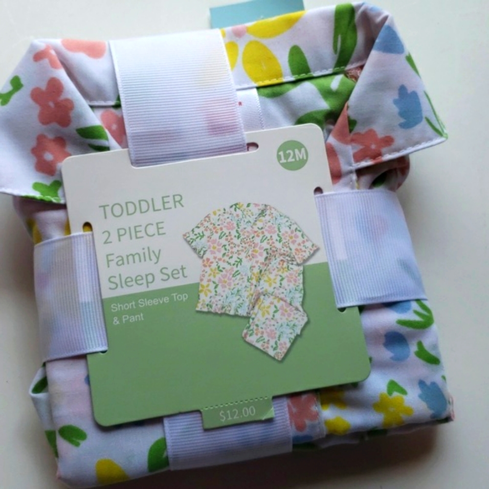 Toddler Two-piece Mommy & Me Sleep Set Girls Size 12M NEW